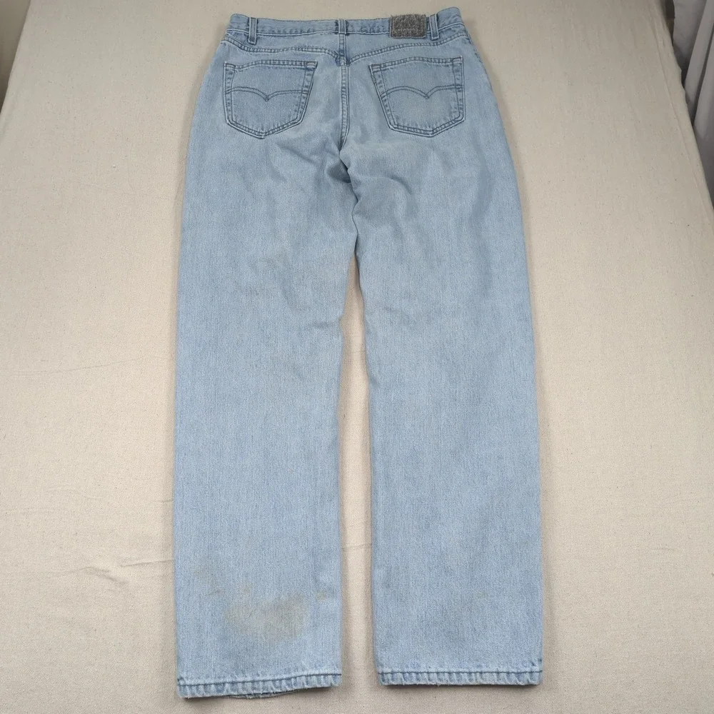 Vintage Levis Jeans Mens 36x34 Blue Silvertab Straight Relaxed 90s Made in USA